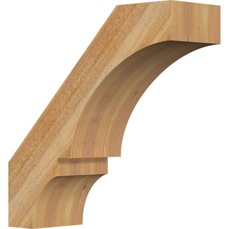 Ekena Millwork 6"W x 18"D x 18"H Balboa Rough Sawn Knee Brace, Western Red Cedar BRC06X18X18BOA00RWR